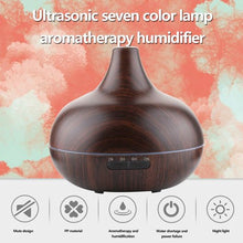 Load image into Gallery viewer, New 400 Ml Aroma Oil Diffuser Wood Electric Humidifier Ultrasonic Air Humidifier AU Plug