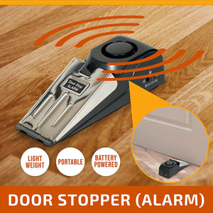 New Door Stop Alarm -Great for Traveling Security Door Stopper Doorstop Safety