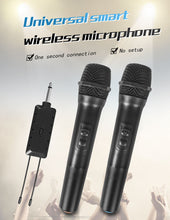 Load image into Gallery viewer, New Aux Output Universal Wireless Microphones Dual VHF Handheld Karaoke KTV
