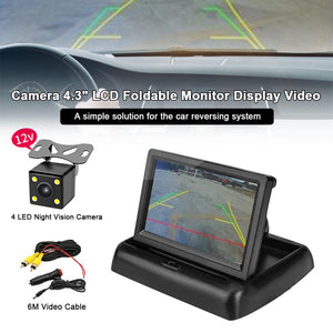 New 4.3" LCD Display 4 LED Night Vision Car Parking Camera Car Rear Monitor Backup