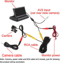 Load image into Gallery viewer, New 4.3&quot; LCD Display 4 LED Night Vision Car Parking Camera Car Rear Monitor Backup