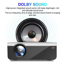 Load image into Gallery viewer, New 1280*720P Native 22000 Lumens Projector for Wire/Wireless Phone Screen Mirror