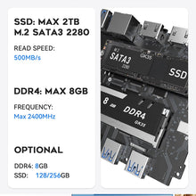 Load image into Gallery viewer, New Beelink-Mini PC GK35 Pro Wins 11 8GB DDR4 128GB SSD Intel Celeron J4105 2.5 GHz