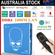 Load image into Gallery viewer, New Beelink GT-King Pro Android 9.0 Smart TV Box 4GB 64GB Amlogic S922X-H WiFi 6 Dual WiFi