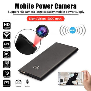 New Night Vision Portable Mini HD 1080P WiFi Power Bank Mini Invisible Spy Hidden Camera