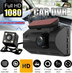 New HD 1080P Car DVR 3" Lens Dash Cam Front and Rear Video Recorder Camera G-sensor