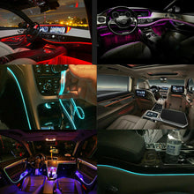 Load image into Gallery viewer, New 6M RGB Car Interior Neon EL Strip Atmosphere Decor Light Bluetooth Phone Control