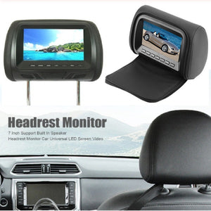 New 7" HD Car Digital Headrest Monitor USB IR SD Video Game DVD Player AU