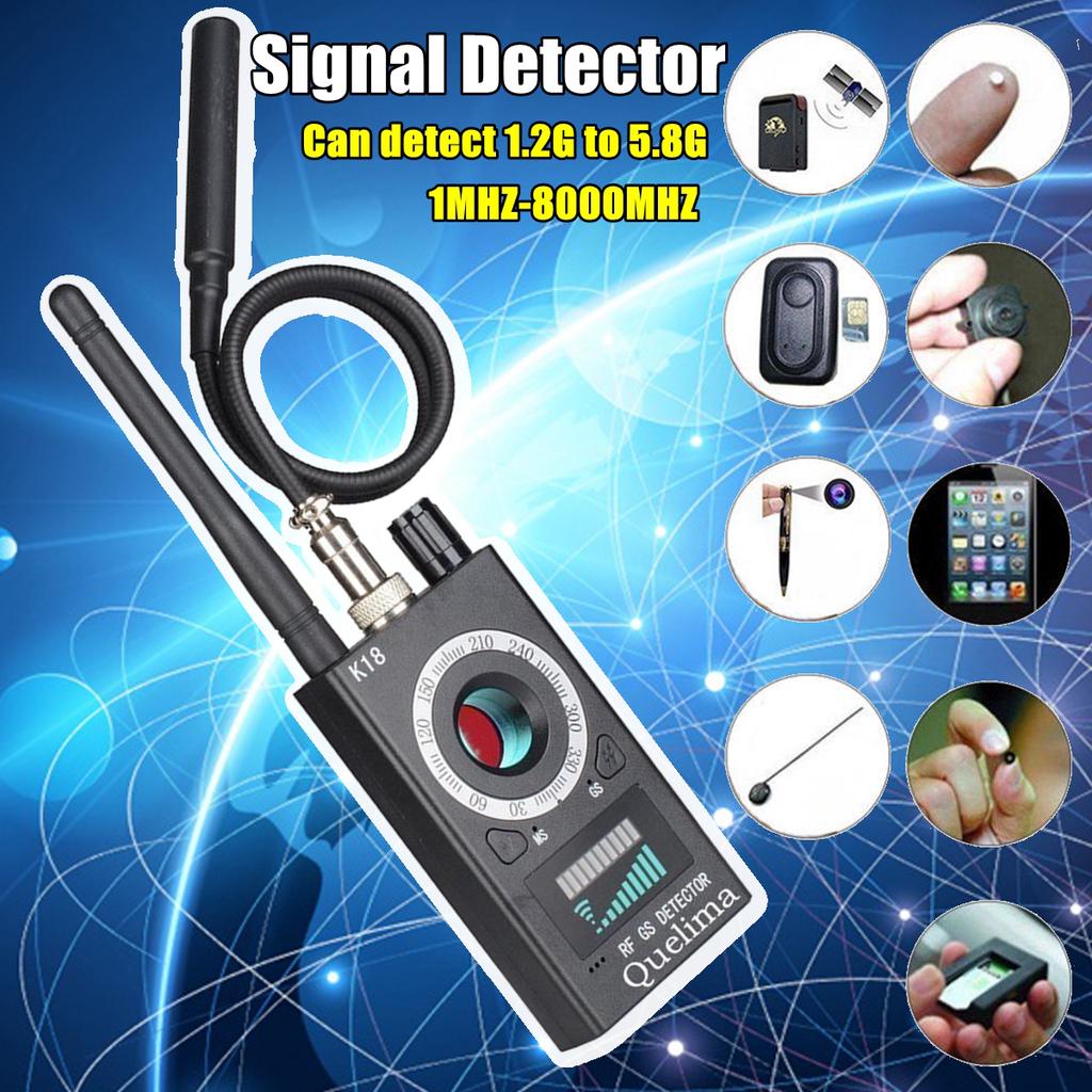 New K18 RF Signal detector Bug Anti-spy Detector Camera GSM Audio Bug Finder GPS Scanner