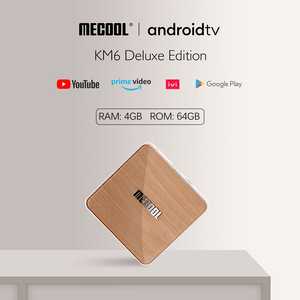 New MECOOL KM6 Deluxe Edtion Wifi 6 Google Certified TV Box Android 10.0 4GB 64GB Amlogic S905X4