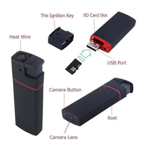 New 1080p Spy Hidden WiFi Cigarettes Lighter Camera Recorder Mini Cam Monitor