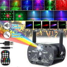 Load image into Gallery viewer, New Rechargeable Laser Stage Lights 240 Pattern RGB LED Projector DJ Disco Party