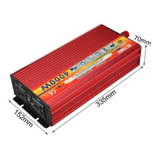 Load image into Gallery viewer, New 4000W Household Car Solar Power Inverter Converter Transformer Adapter Charger 12V DC Automatic Adaptable