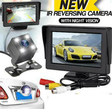 Load image into Gallery viewer, New Car Rear View Kit 4.3&quot; LCD Monitor Parking Reversing Camera Day/Night Vision