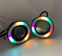 Load image into Gallery viewer, New 2x 3.5&quot; Fog Driving Lights with COB RGB Combined Angel Eyes Halo Rings