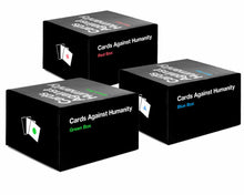 Load image into Gallery viewer, Cards Against Humanity All Expansion BOXES THREE SETS(Red, Blue, Green)
