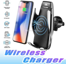 Load image into Gallery viewer, New Automatic Clamping 10W Wireless Car Charger S5 Fast Charging Phone Holder Mount in Car