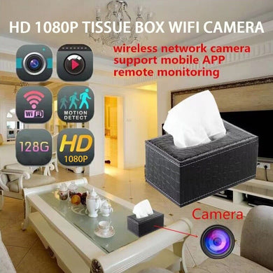 New Tissue Box Mini Security Spy Hidden Camera Wireless 1080P WIFI IP Room Remote View Universal