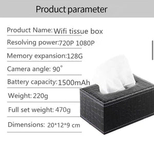 New Tissue Box Mini Security Spy Hidden Camera Wireless 1080P WIFI IP Room Remote View Universal