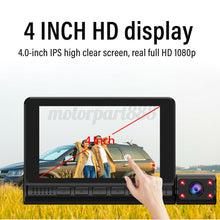 Load image into Gallery viewer, New 4 Inch 1080P IPS Touch Screen Car Dvr 3 Lens Recording Night Vision Dashcam (Uber Didi）