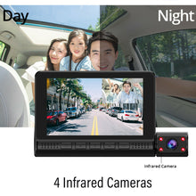 Load image into Gallery viewer, New 4 Inch 1080P IPS Touch Screen Car Dvr 3 Lens Recording Night Vision Dashcam (Uber Didi）