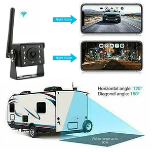 New HD WiFi Wireless Backup Camera for Trucks Campers Trailer Hitch Rear View Camera