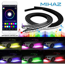 Load image into Gallery viewer, LED 4 In 1 12V Car Interior Decoration Lamp LED Automobile Chassis Lights Bar Neon Strip (2x 90cm + 2x 120cm)