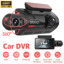 Load image into Gallery viewer, New 1080P Dual Lens Car Camera Front &amp; Inside Dash Cam Camera DashCam Night Vision