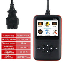 Load image into Gallery viewer, New V500 Heavy Duty Truck Diagnostic Scanner Truck OBD2 Scanner DPF/Oil Reset Code Reader