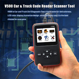 New V500 Heavy Duty Truck Diagnostic Scanner Truck OBD2 Scanner DPF/Oil Reset Code Reader