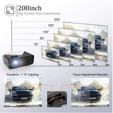 Load image into Gallery viewer, New Mini 12000 lumens Home Theater Projector PS4 PS5 HDMI USB Ports VGA SD Card