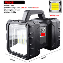 Load image into Gallery viewer, New 150000LM P70 Rechargeable LED Floodlight Double Head Waterproof Flashlight