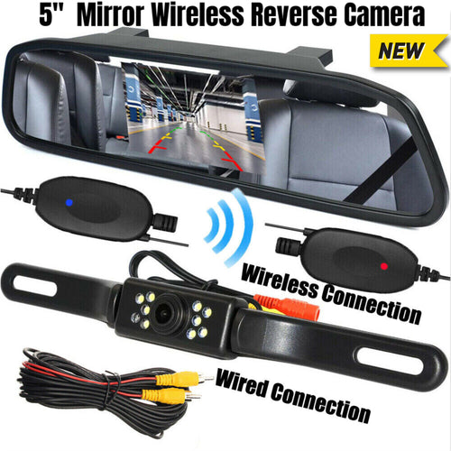 New Wireless Car Backup Reverse Camera Rear View System Night Vision +5