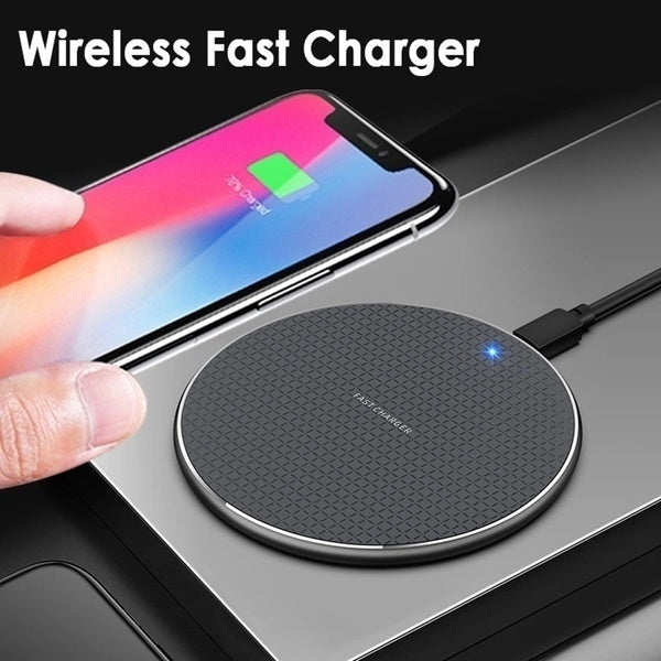 New Qi Wireless Charger Pad 5W/10W Fast Charging Dock